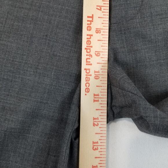 J Crew Pants Mens 34x33 Gray Thompson Slim Wool Dress Suit Trousers Flat Front - Picture 11 of 13